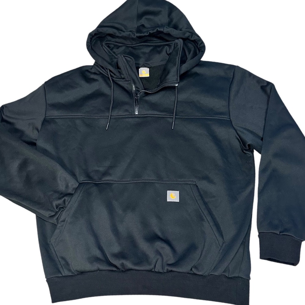 Urban Outdoor Hoodie Mens XL Black Mock-Neck 1/4 Zip Performance Pullover